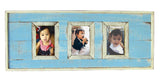 SN 299 Aqua // Triple picture frame  4"x6"